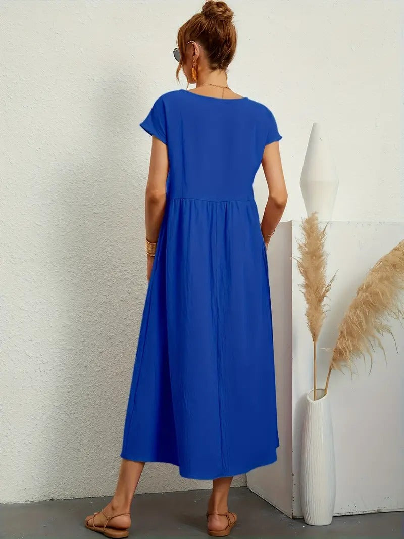 Ares - Sommer-Midikleid mit Taschen