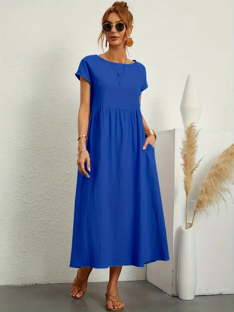 Ares - Sommer-Midikleid mit Taschen