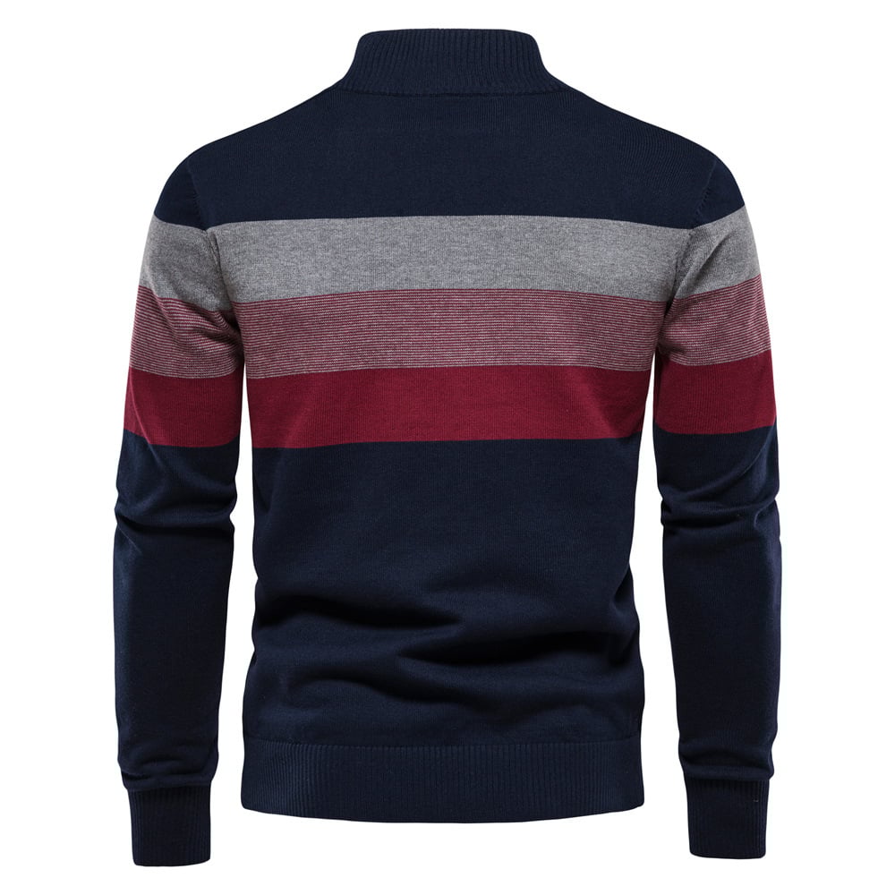 Herren Winter Pullover Langarm aus Baumwollstrick
