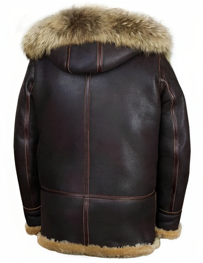Herren Winter Bomberjacke mit Fleeceimitat und einreihigem Verschluss