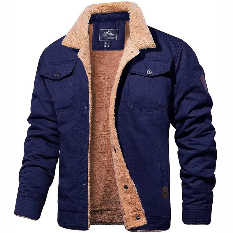 Blouson-Bomberjacke für den Winter – Reißverschluss, sichere Taschen