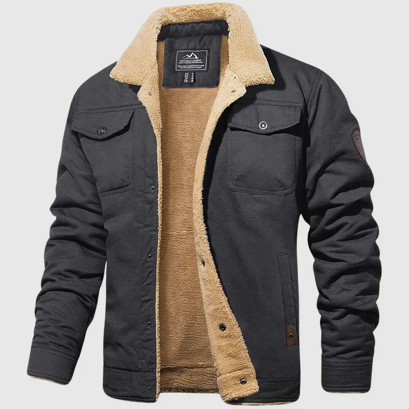 Blouson-Bomberjacke für den Winter – Reißverschluss, sichere Taschen