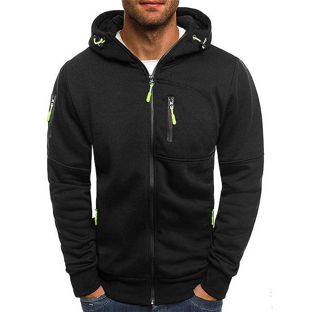 Herren Kapuzenpullover mit Weicher Baumwollmischung – Leicht & Atmungsaktiv für Frühling & Sommer