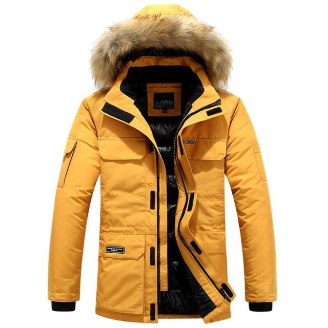 Wasserabweisender Langer Parka Mit Verstellbarer Kapuze Und Seitentaschen | Ideal Für Herbst/Winter