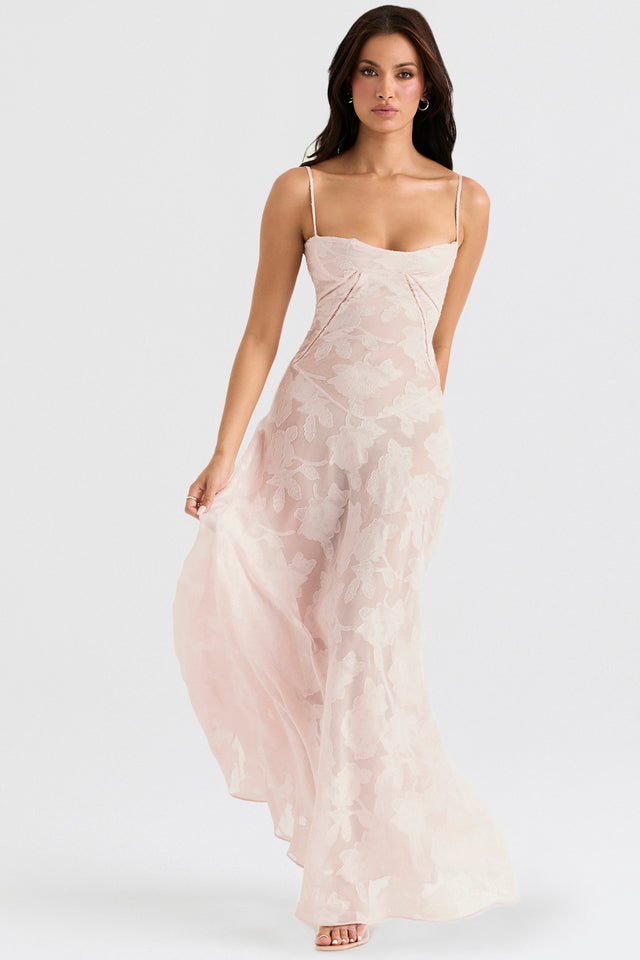 Spitzen-Maxikleid mit Schimmerndem Stoff | Perfekt für den Sommer