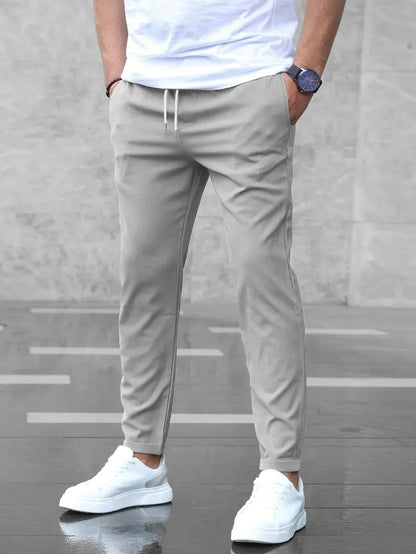 Sommerliche Stretch-Hose für Herren – Bequeme Business & Freizeit Hose mit schlanker Passform | Atmungsaktiv & Formstabil | Ideal für Alltag & Büro