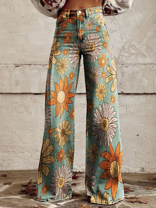 Cirilla - Elegante Blumenreiche Sommer Palazzo für Komfort und Stil