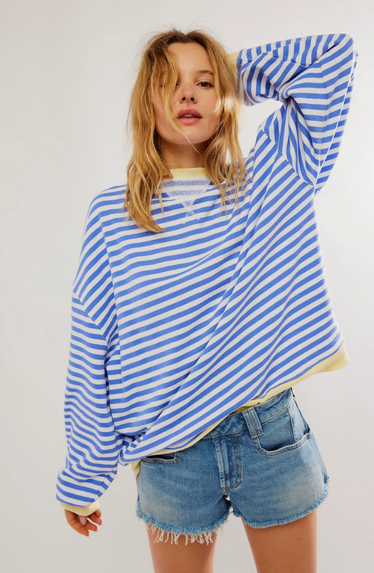 Gestreifter Strickpullover | Ideal für Sommer