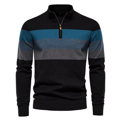 Herren Winter Pullover Langarm aus Baumwollstrick