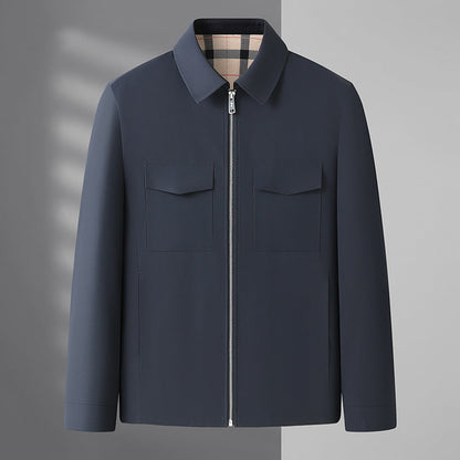 Herren Leichte Reversjacke mit Schlitztaschen | Ideal für Frühling & Sommer