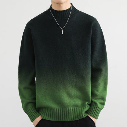 Gradient-Strickpullover mit kurzen Ärmeln – ideal für den Sommer