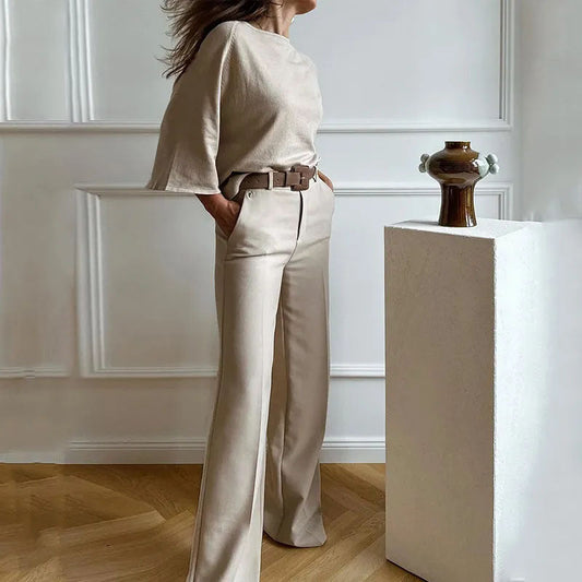 Elegantes Top und Hose Set - Ideal für Frühling und Sommer