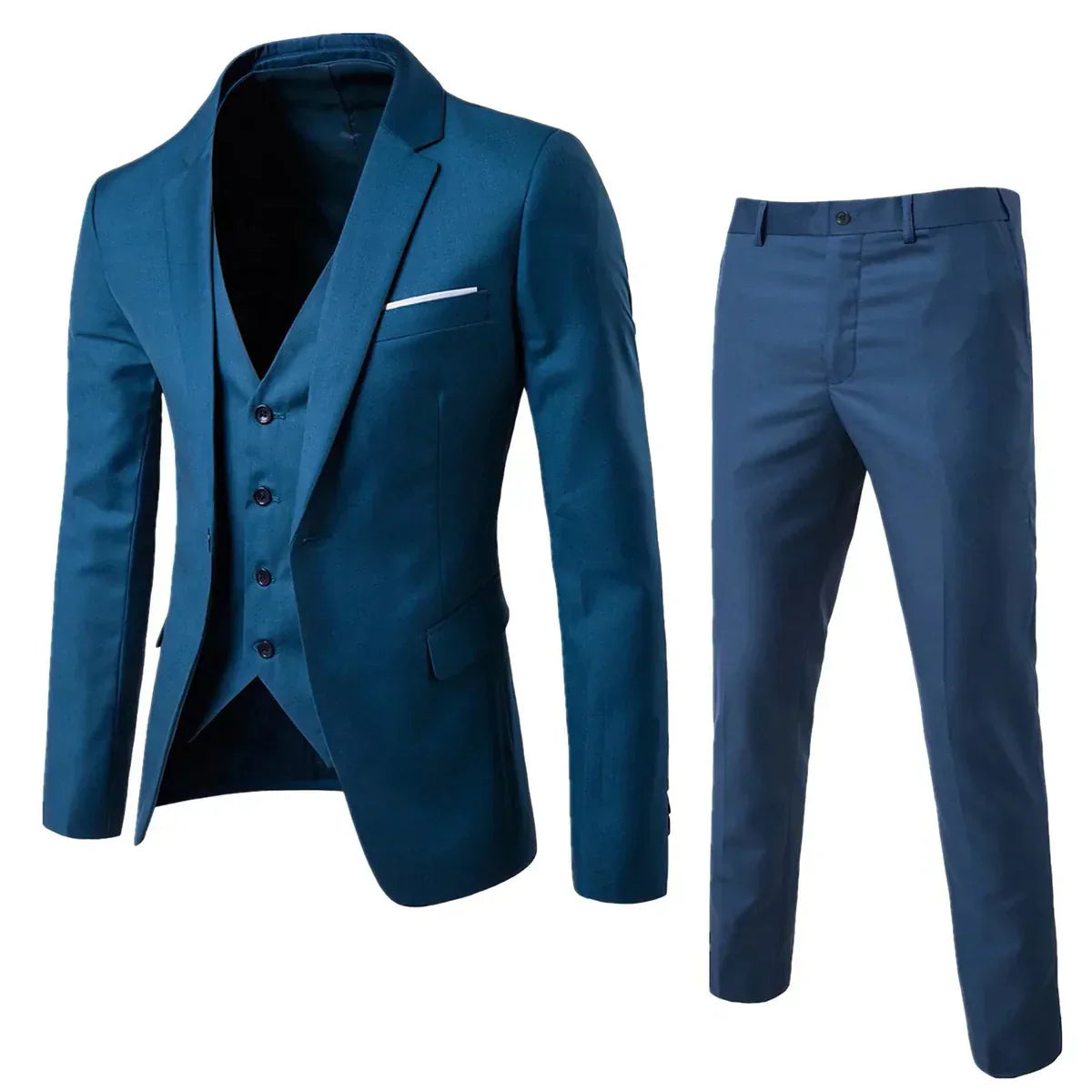 Zweiteiliger Anzug mit Weste und Hose - ideal für Frühling und Sommer