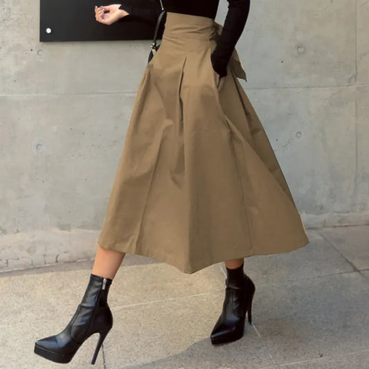 Eleganter Midi-Faltenrock mit hoher Taille I Perfekt für den Sommer