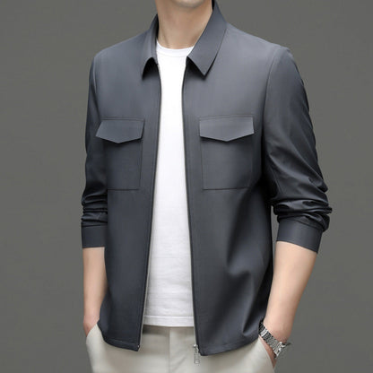 Herren Leichte Reversjacke mit Schlitztaschen | Ideal für Frühling & Sommer
