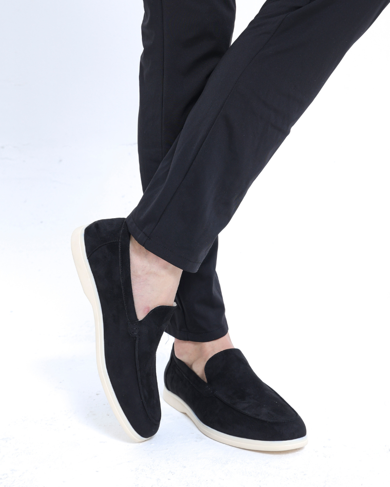 Herren-Loafer aus Wildleder mit Slip-On-Design und gepolsterter Innensohle