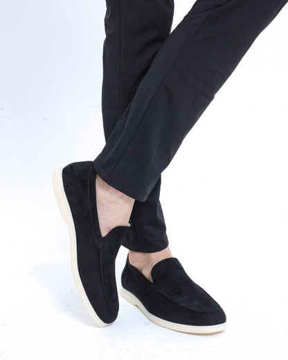 Herren-Loafer aus Wildleder mit Slip-On-Design und gepolsterter Innensohle