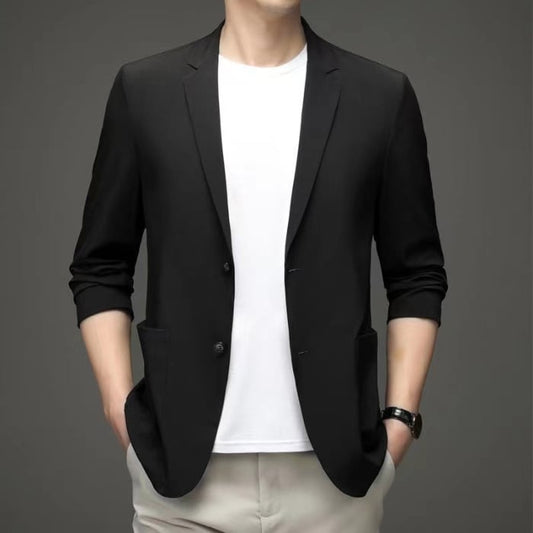Leichter Business-Blazer für Herren mit Zwei-Knopf-Verschluss – Slim Fit Sakko für Frühling und Sommer