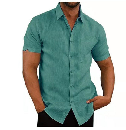 Herren Kurzarm-Shirt Sommer Leichte Baumwolle | Perfekt für Sonnige Tage
