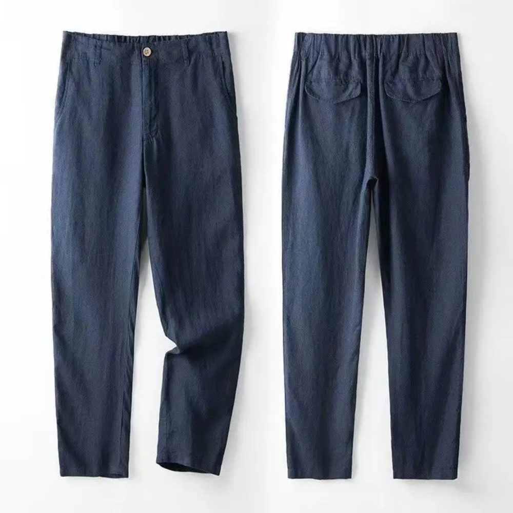 Herren Sommer-Zweiteiler mit Hemd und Hose im Tapered Fit