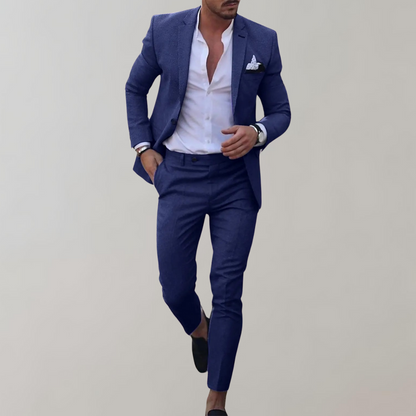 Herren Business Blazer Set mit maßgeschneidertem Schnitt I ideal für Frühling und Sommer
