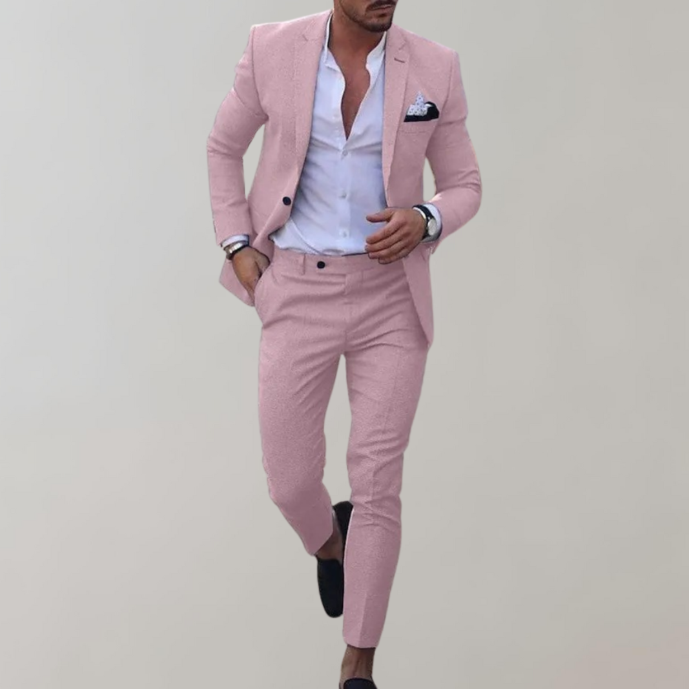 Herren Business Blazer Set mit maßgeschneidertem Schnitt I ideal für Frühling und Sommer