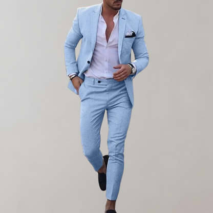 Herren Business Blazer Set mit maßgeschneidertem Schnitt I ideal für Frühling und Sommer
