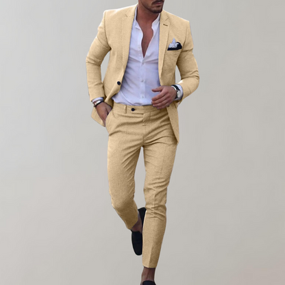 Herren Business Blazer Set mit maßgeschneidertem Schnitt I ideal für Frühling und Sommer