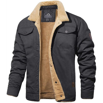 Herren Sommer Bomberjacke Mit Vintage-Look Reißverschluss und Funktionstaschen