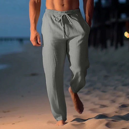 Leichte Leinenhose mit Atmungsaktivem Stoff für Herren | Perfekt für den Sommer