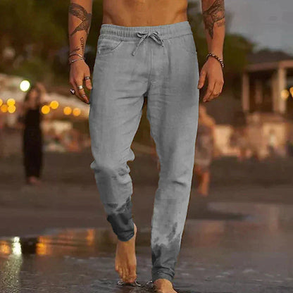 Leichte Herren Sommerhose mit lockerer Passform und elastischem Bund I perfekt für heiße Tage