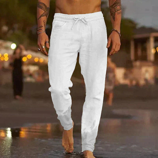 Leichte Herren Sommerhose mit lockerer Passform und elastischem Bund I perfekt für heiße Tage