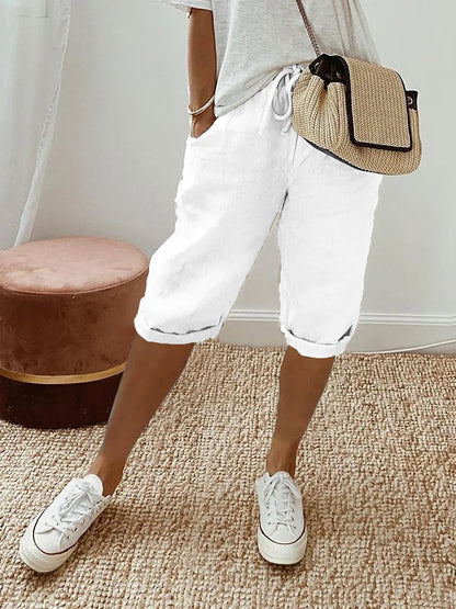 Damen Baumwoll Shorts mit Elastikbund – Perfekt für den Sommer