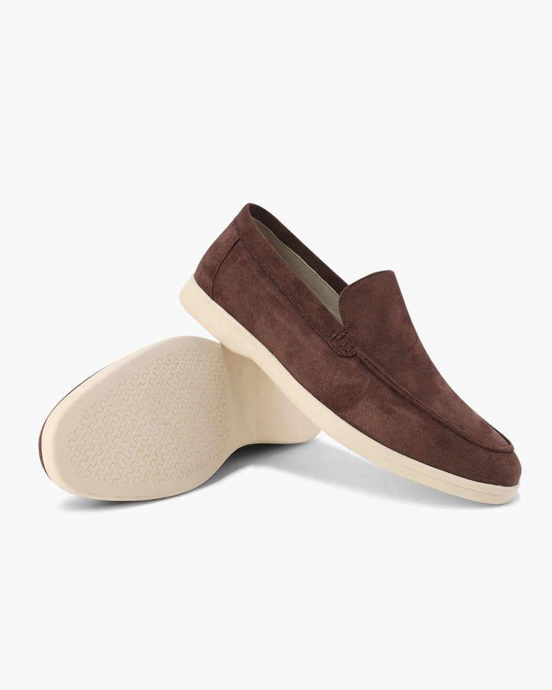 Herren-Loafer aus Wildleder mit Slip-On-Design und gepolsterter Innensohle