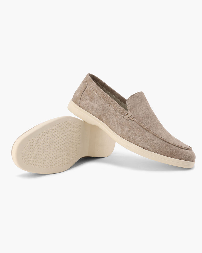 Herren-Loafer aus Wildleder mit Slip-On-Design und gepolsterter Innensohle