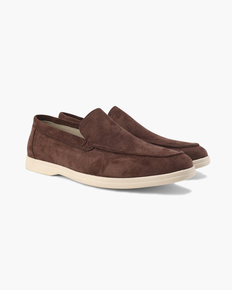 Herren-Loafer aus Wildleder mit Slip-On-Design und gepolsterter Innensohle