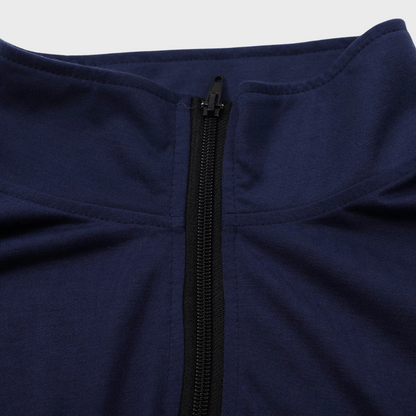 Herren-Pullover mit Reißverschluss und niedrigem Kragen | Ideal für den Winter