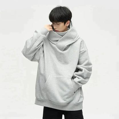Ninja-Jacke mit Doppelkragen und asymmetrischem Reißverschluss | Ideal für Frühling und Sommer