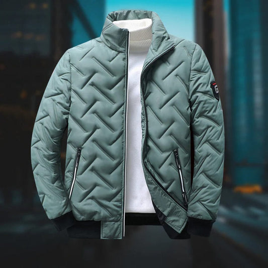 Herrenjacke mit Reißverschluss und lockerem Schnitt