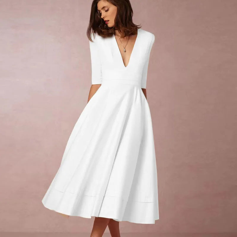 Vintage 60er A-Linien Swingkleid mit Ausgestelltem Rock I Ideal für Frühling und Sommer