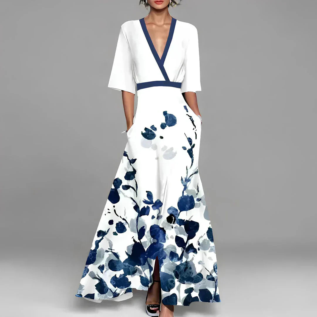 Locker geschnittenes Damen-Sommer-Maxikleid mit leichtem, atmungsaktivem Stoff und lässigem Design