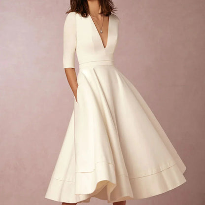 Vintage 60er A-Linien Swingkleid mit Ausgestelltem Rock I Ideal für Frühling und Sommer