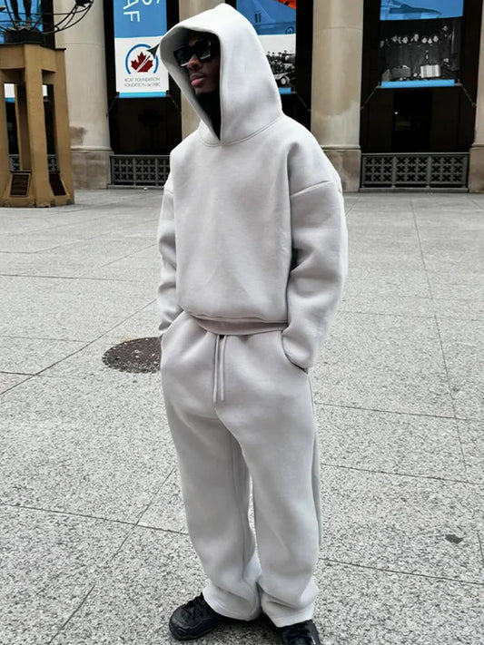 Herren Oversized Hoodie und Jogger Set I Ideal für Frühling und Sommer