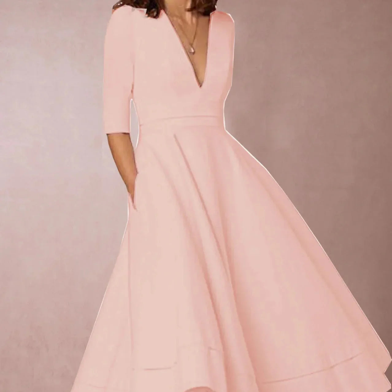 Vintage 60er A-Linien Swingkleid mit Ausgestelltem Rock I Ideal für Frühling und Sommer