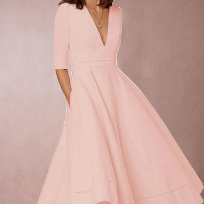 Vintage 60er A-Linien Swingkleid mit Ausgestelltem Rock I Ideal für Frühling und Sommer