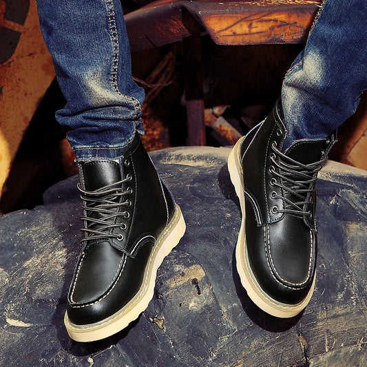 Herren Frühling-Sommer Stiefel Vintage Robuste Sohle Gepolsterte Innensohle
