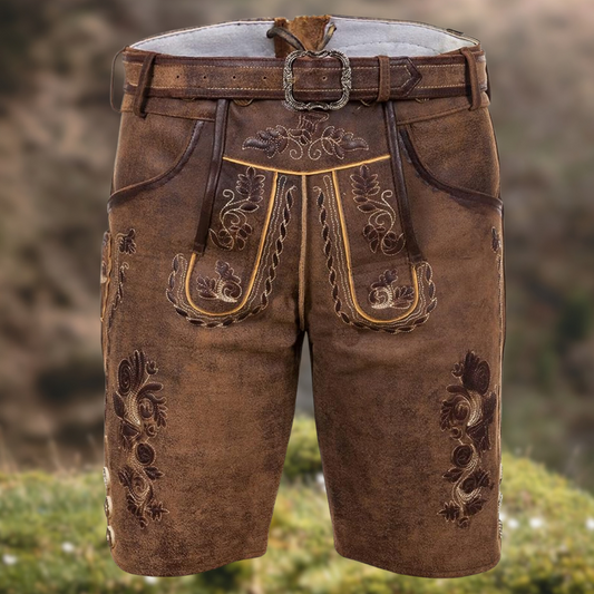 Herren Trachtenhose mit traditioneller Stickerei und klassischem Schnitt