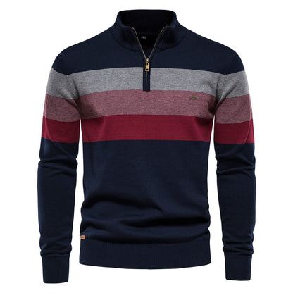 Herren Winter Pullover Langarm aus Baumwollstrick