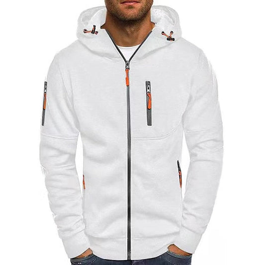Herren Kapuzenpullover mit Weicher Baumwollmischung – Leicht & Atmungsaktiv für Frühling & Sommer
