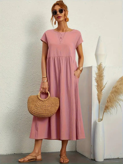 Ares - Sommer-Midikleid mit Taschen